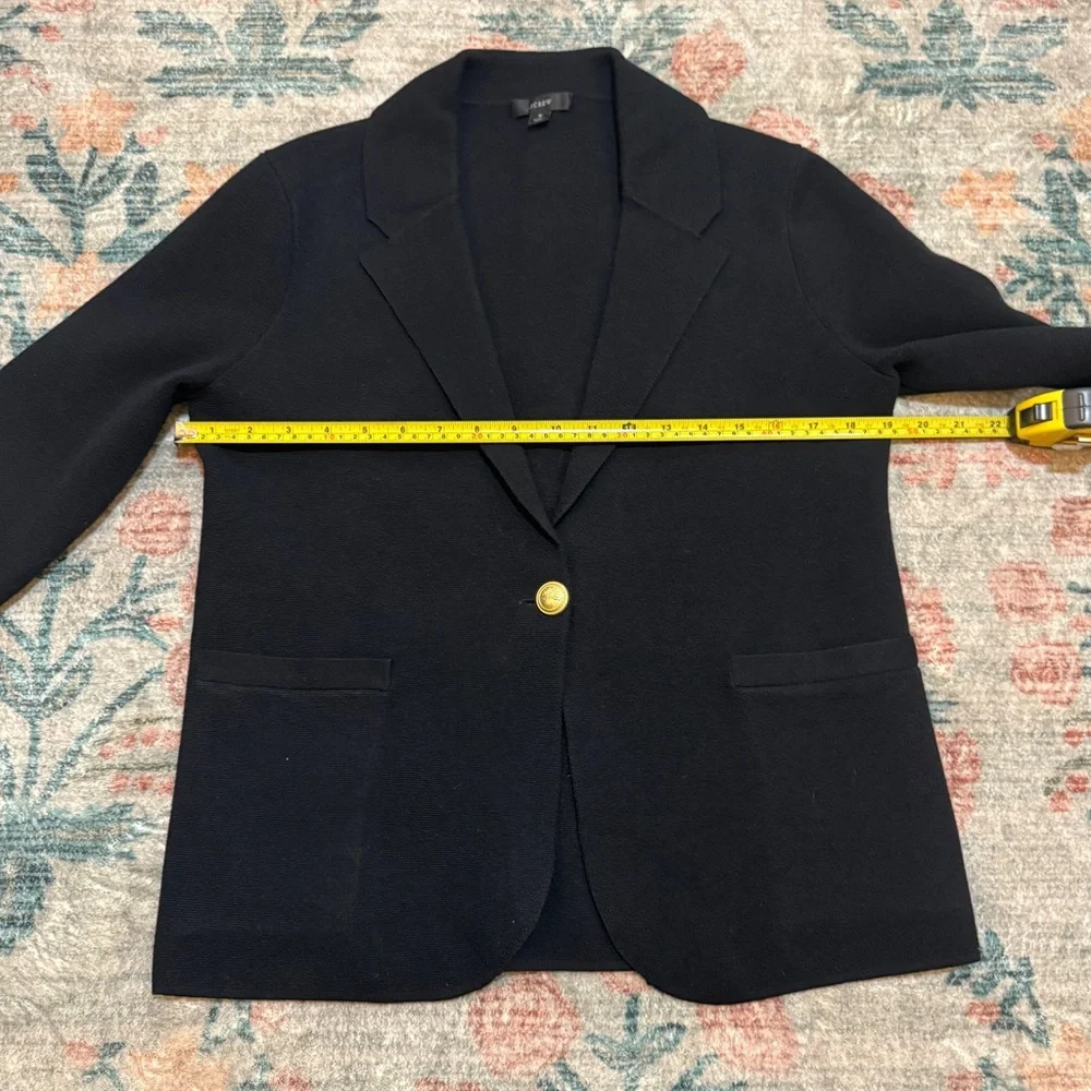 J Crew Camille Black Sweater Blazer